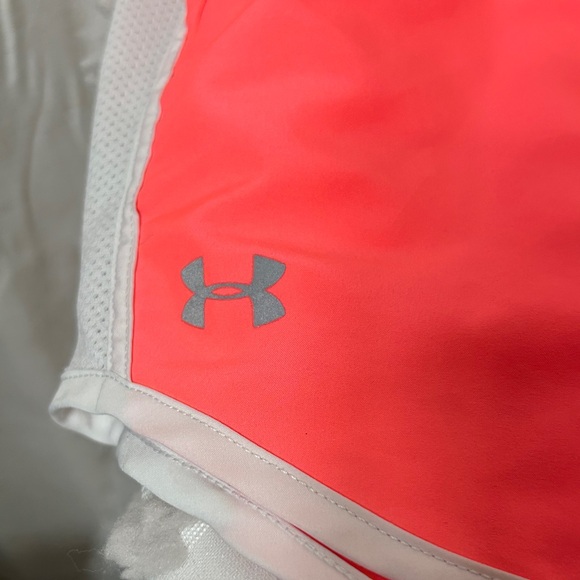Under Armour Women's Bright Pink Athletic Shorts - Picture 2 of 6